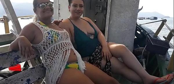  Caiu na net !!! Bastidores de um filme porno Brasileiro no barco !!!. ( Paty bumbum e Agatha Ludovino )